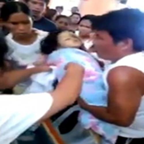 Menina filipina de 3 anos acorda em seu próprio funeral