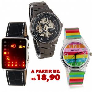 Imaginou Relógios Incríveis a partir de R$18,90? Veja mais.