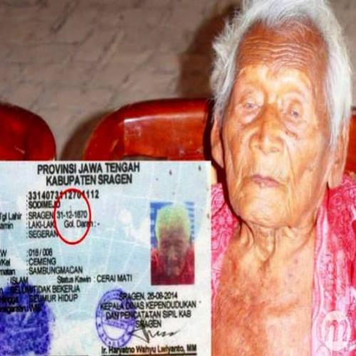 Mbah Gotho, homem mais velho do mundo, com 145 anos, é descoberto...
