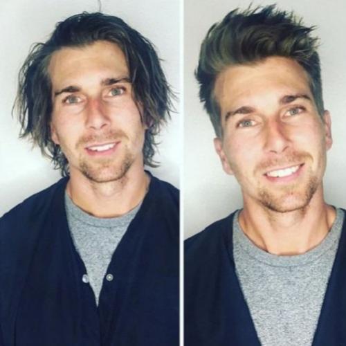 17 Homens antes e depois de cortar os cabelos