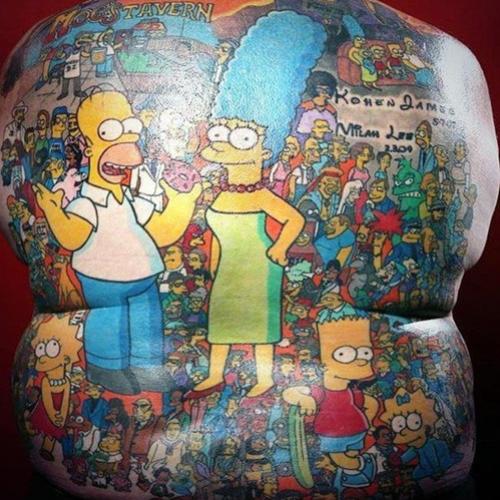 30 Tatuagens em homenagem ao desenho “Os Simpsons”