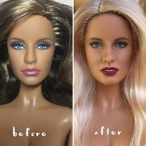 13 bonecas que receberam maquiagem realista