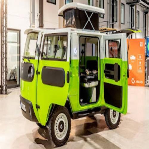 XBUS Camper, a minivan elétrica para 2 pessoas