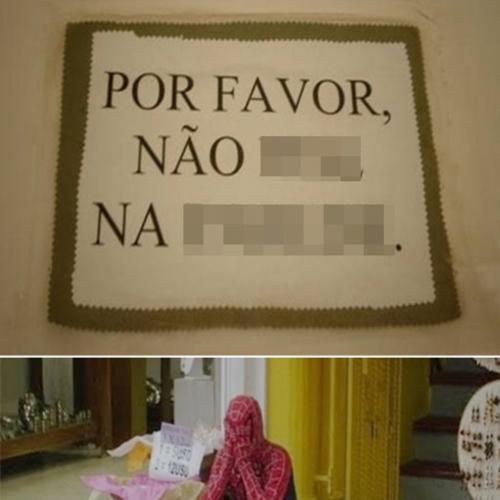 Um aviso nada comum