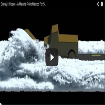 Disney apresenta algoritmo realista fantástico para simulação de neve 