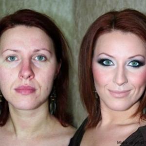 O milagre da maquiagem: Antes e Depois