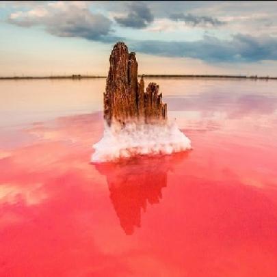 As lagoas de sal na península da Crimeia