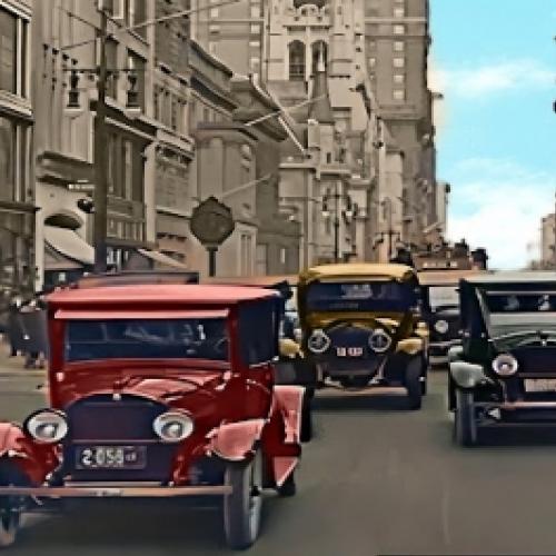 Vídeo mostra como era o mundo em 1920 em cores!