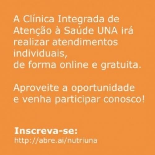 Una abre a agenda para atendimentos de nutrição gratuitos