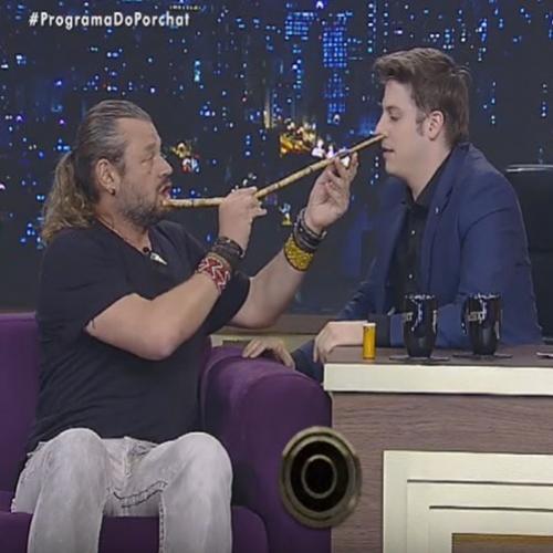 Porchat cheira pó de Rapé em programa e precisa abandonar gravação ...