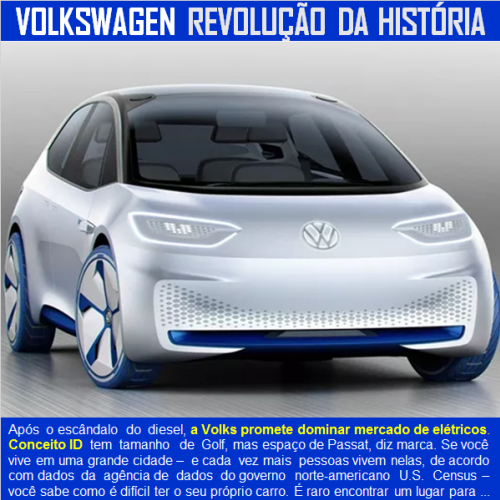 Volkswagen promete revolucionar a história do automóvel