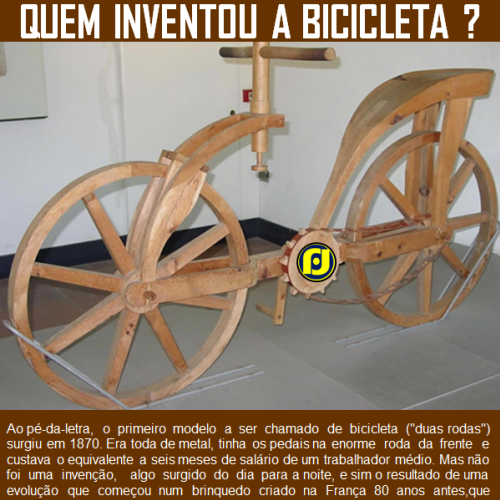 Quem inventou a bicicleta? 