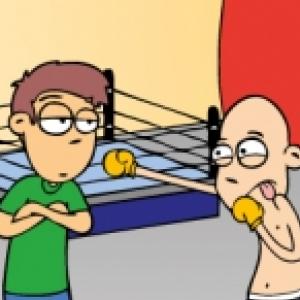 Lutando boxe