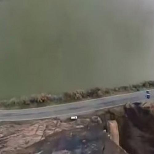 Vídeo mostra paraquedista sofrendo acidente incrível