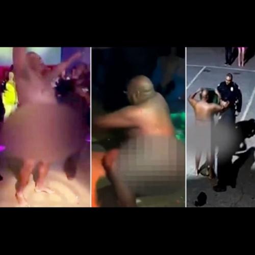 Policial bêbado é suspenso após ser filmado dançando nu em boate