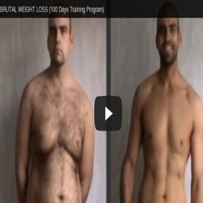 Homem mostra como perdeu 28kg em 100 dias de treinamento SENSACIONAL