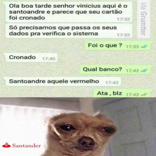 Seu cartão do santoandre foi cronado