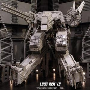 Rex de Metal Gear feito de LEGO