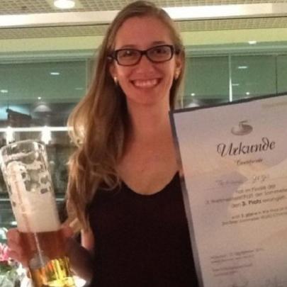 Brasileira é a terceira colocada no Campeonato Mundial de Beer Sommeli