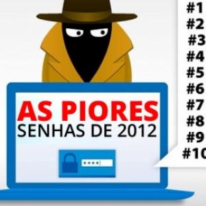 TOP10 - As piores senhas do mundo em 2012