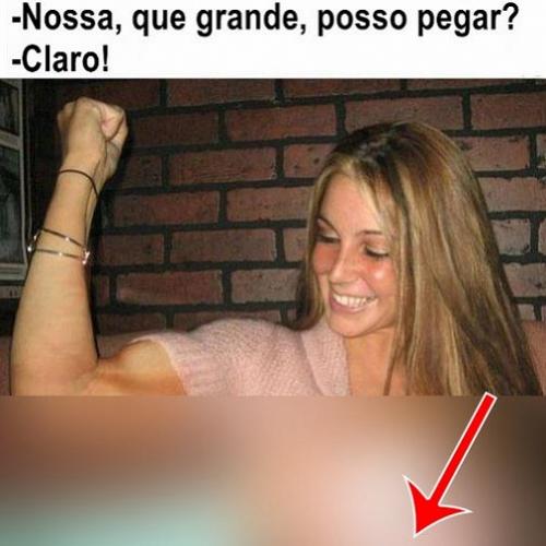 Nossa, que coisa grande, posso pegar??