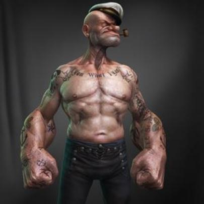 O Marinheiro Popeye humanizado