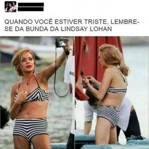 Quando você estiver triste, lembre-se da Lindsay Lohan.