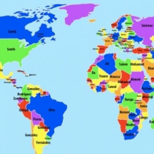 Os sobrenomes mais populares ao redor do mundo