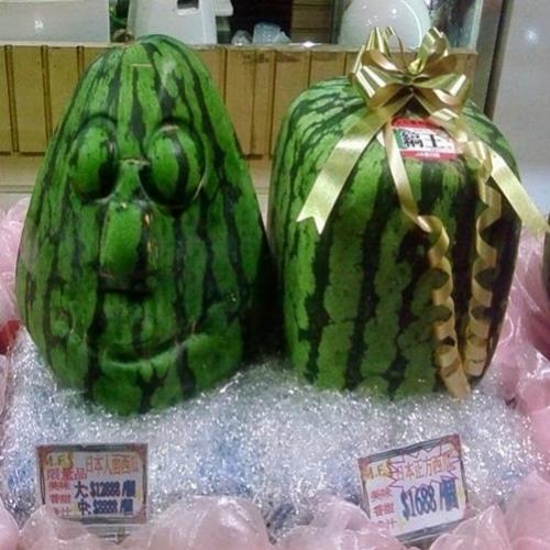 TOP 5 - Diferentes formatos de melancias do Japão