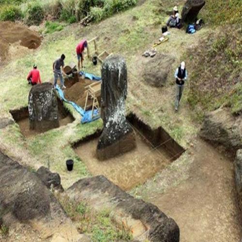 O que os cientistas descobriram abaixo das cabeças da Ilha de Páscoa..