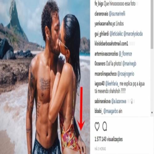 Neymar e Bruna Marquezine se beijam com direito a mão boba, veja....