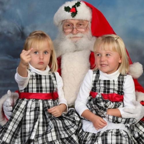 As melhores e piores fotos com o Papai Noel que você vai ver