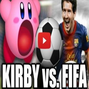 Como seria uma partida de FIFA com o Kirby?