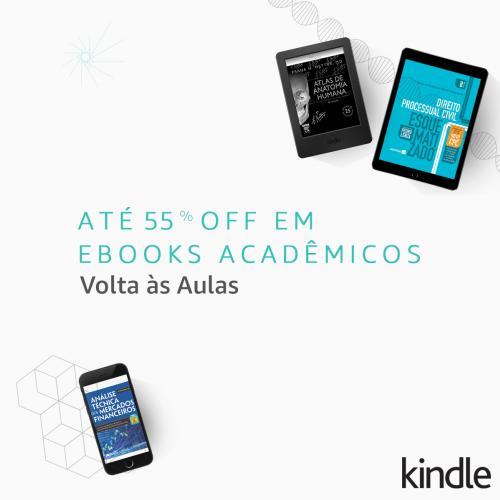 Até 55% off em eBooks acadêmicos de A a Z na Amazon!