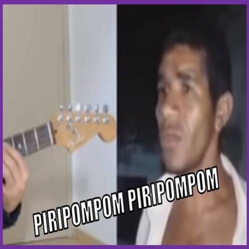 Guitarra humana e uma guitarra de verdade tocando PIRIPOMPOM﻿
