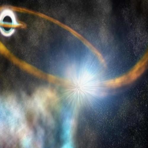 Um dos eventos mais violentos do universo, um buraco-negro “devora” um