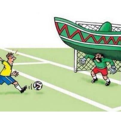 Ochoa‬ santo Mexicano no jogo contra o Brasil