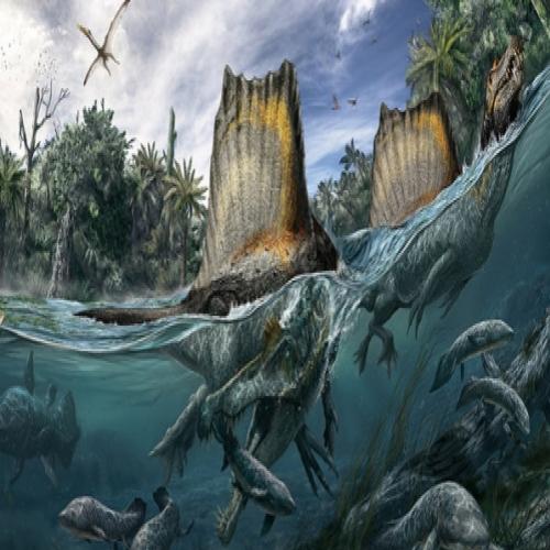 A única espécie de dinossauro adaptada à vida na água