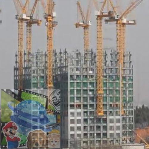 Chineses constroem edifício de 57 andares em 19 dias