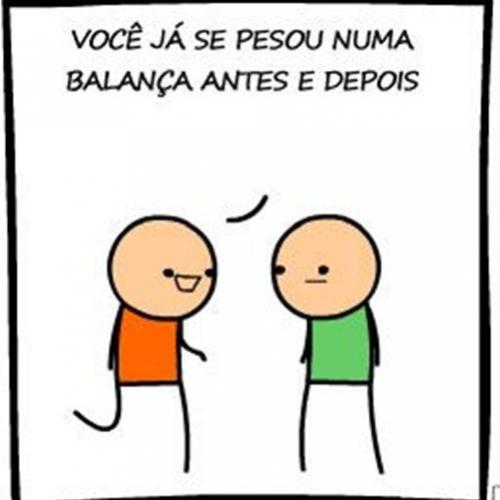 Como você se pesa na balança ?