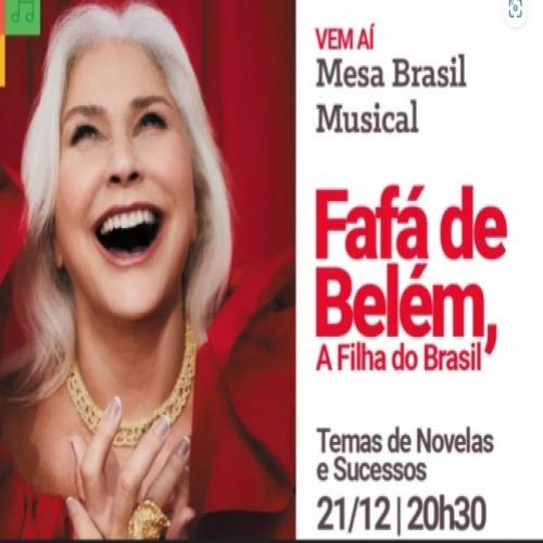 Sesc Palladium recebe Fafá de Belém em show gratuito