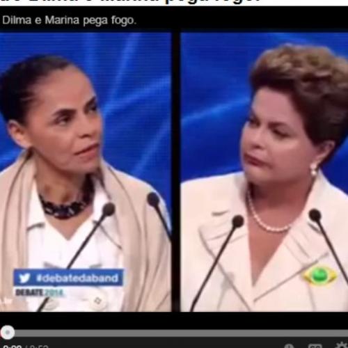 Debate entre Dilma e Marina pega fogo.