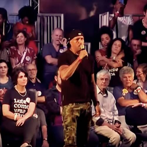 Veja o discurso do Mano Brown no comício do PT