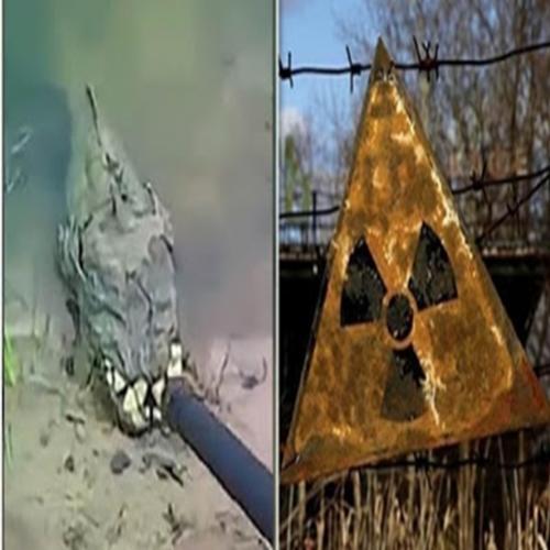 Ucraniano Filma criatura reptiliana mutante em lago próximo a Chernoby