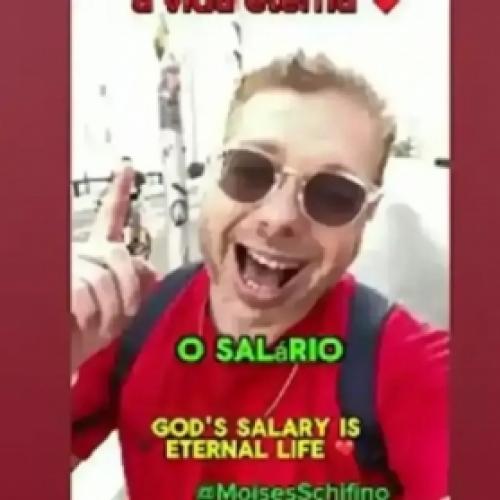 O salário de Deus é a vida eterna 