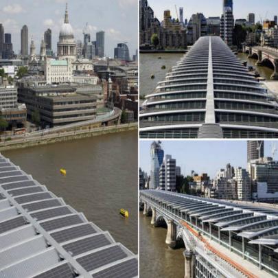 Maior ponte solar do mundo é inaugurada em Londres