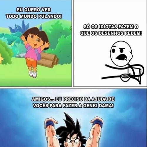 Admita : Você também ajudou o Goku