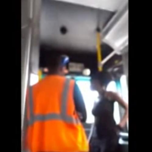 Nunca de um tapa em um motorista de ônibus boxeador