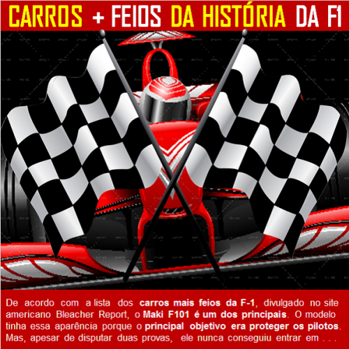 Os carros mais feios da história da fórmula um