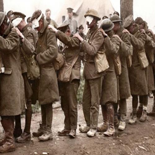 Armas utilizadas na 1ª Guerra Mundial: Soldados temporariamente cegos